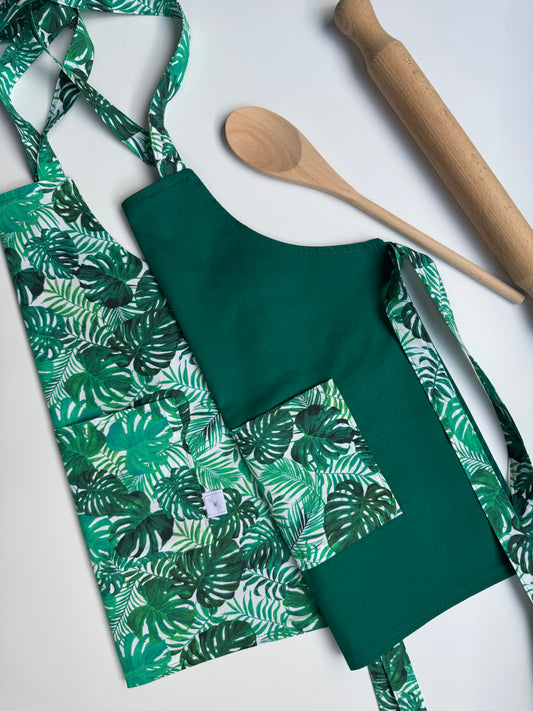 Reversible Children’s Apron - Tropical Leaves