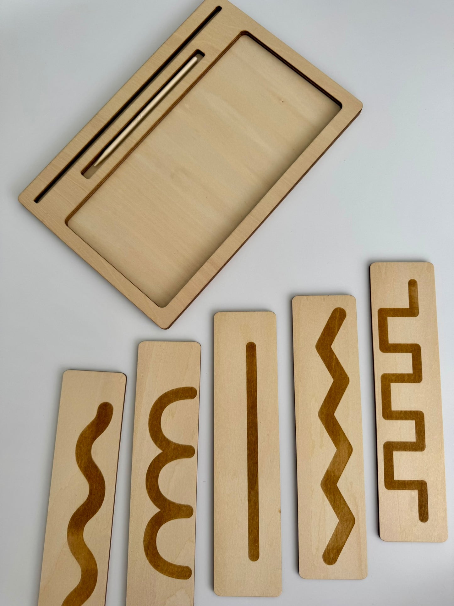 Pre-writing Wooden Sand Tray