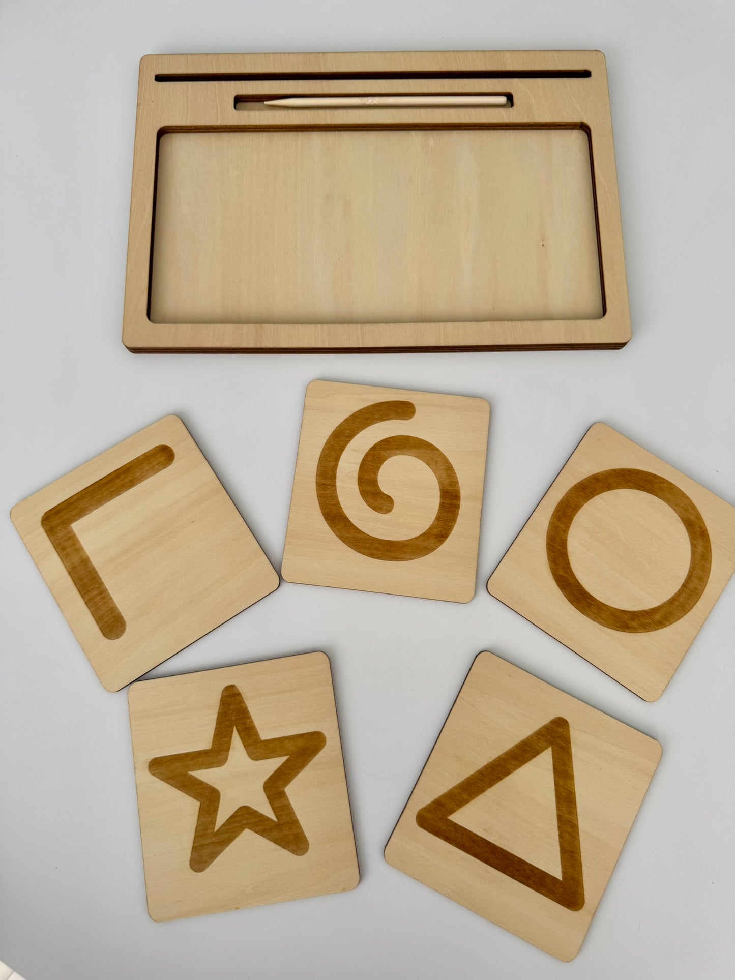 Pre-writing Wooden Sand Tray