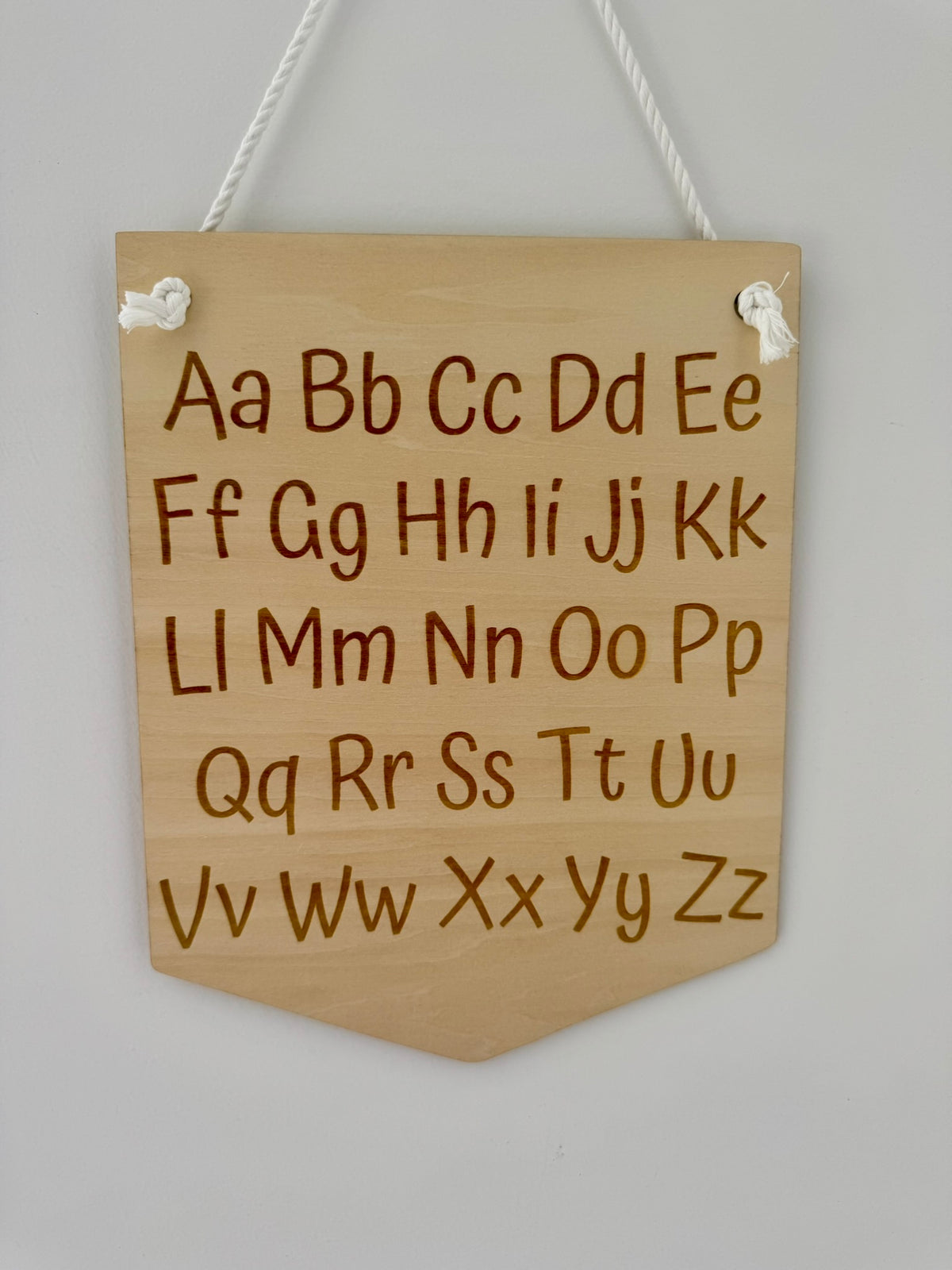 Alphabet Discovery Board - Engraved Timber