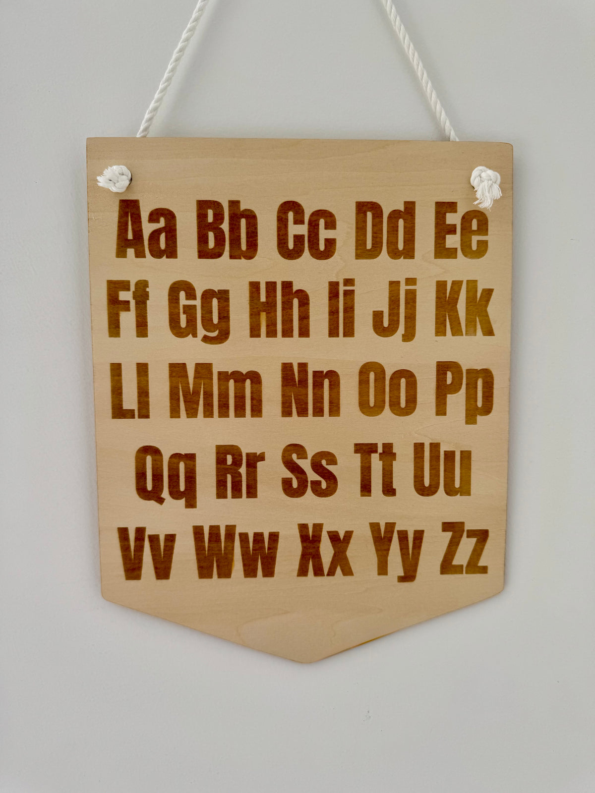 Alphabet Discovery Board - Engraved Timber