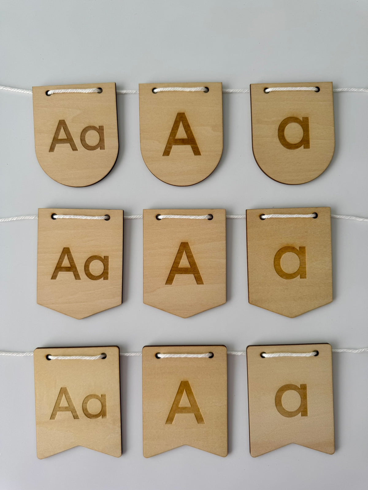 Personalised Bunting - Engraved Timber